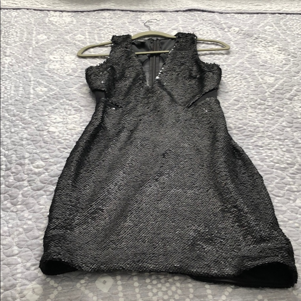 Bebe Black sequin dress